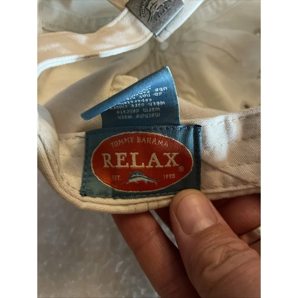 Tommy Bahama Relax Hat‎ Island Hops Tiki TB Cooler Parrot Strap Back Cap